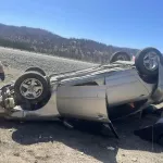 Пьяный водитель уложил иномарку на крышу в Республике Алтай: двое пострадали