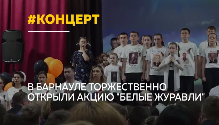 В Барнауле стартовала акция Белые журавли в память о героях войны