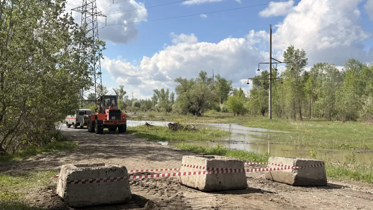 Обь поднялась: в барнаульском Затоне закрыли дорогу на остров Шубинский