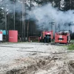 Крупный пожар произошел в детском лагере в Барнауле. Фото и видео