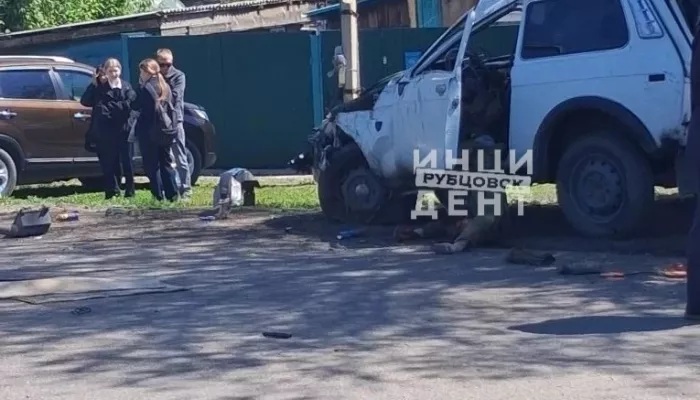 Влетел в дерево и ребенка: смертельное ДТП с переворотом произошло в Рубцовске