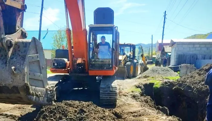 В селе Шебалино Республики Алтай стартовал капремонт центрального водопровода