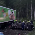 Женщина с тремя детьми погибла в страшном лобовом ДТП с фурой на трассе. Фото