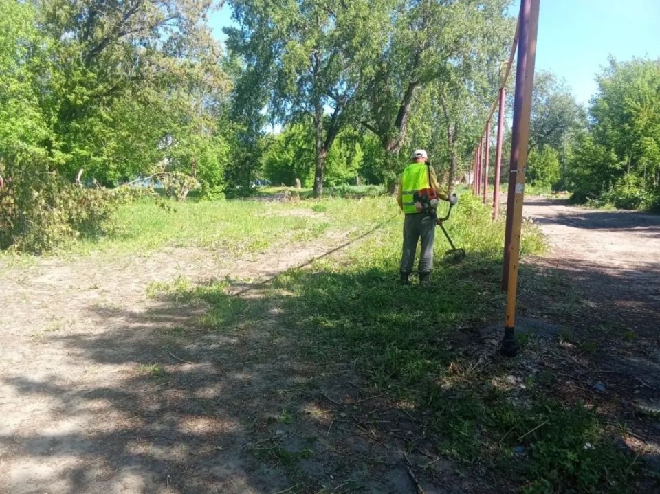 Покос травы в Барнауле