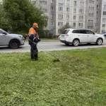 В Барнауле проводят масштабные летние работы по уборке улиц и покосу травы