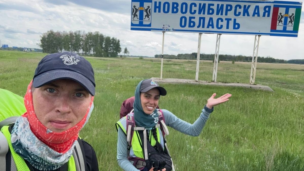Молодожены из Москвы пешком дошли до Новосибирской области