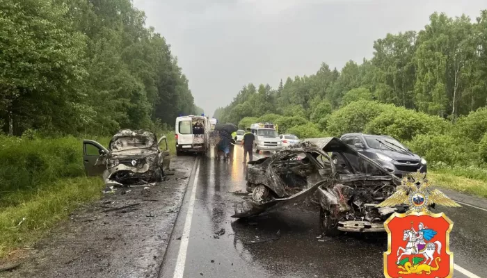 Страшная авария с Renault и BMW в Подмосковье унесла жизни троих человек. Фото