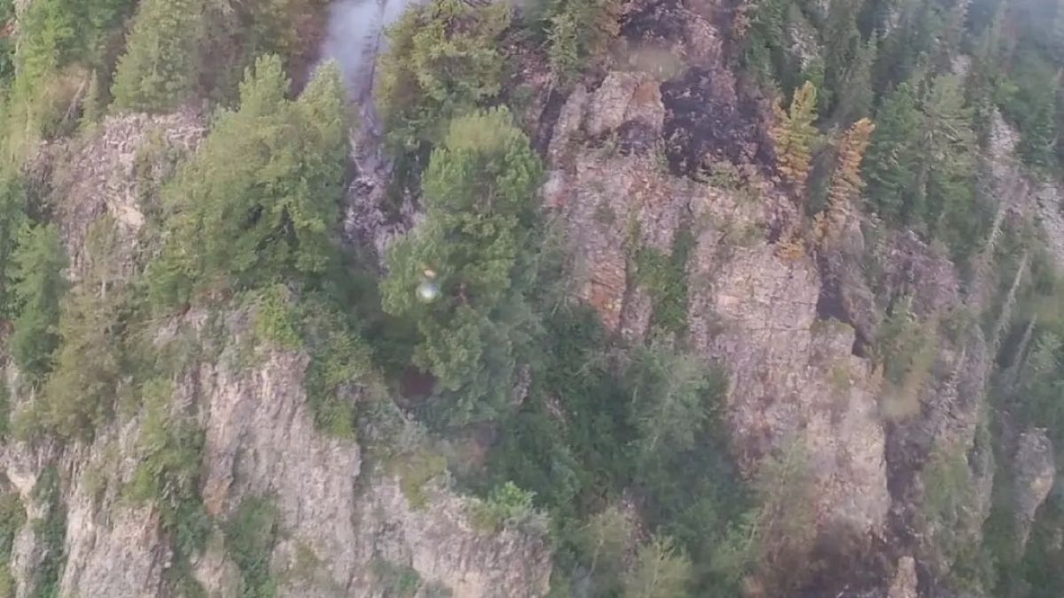 Лесной пожар в Республике Алтай