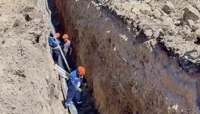 В Усть-Кане на 30% завершили строительство водопровода для микрорайона Чорос-Гуркина