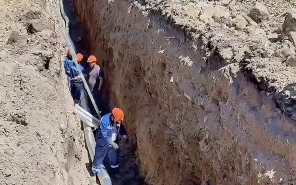 В Усть-Кане на 30% завершили строительство водопровода для микрорайона Чорос-Гуркина