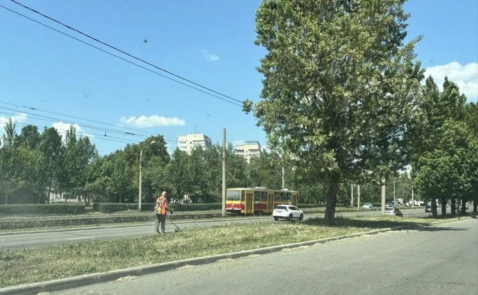 Покос травы в Барнауле