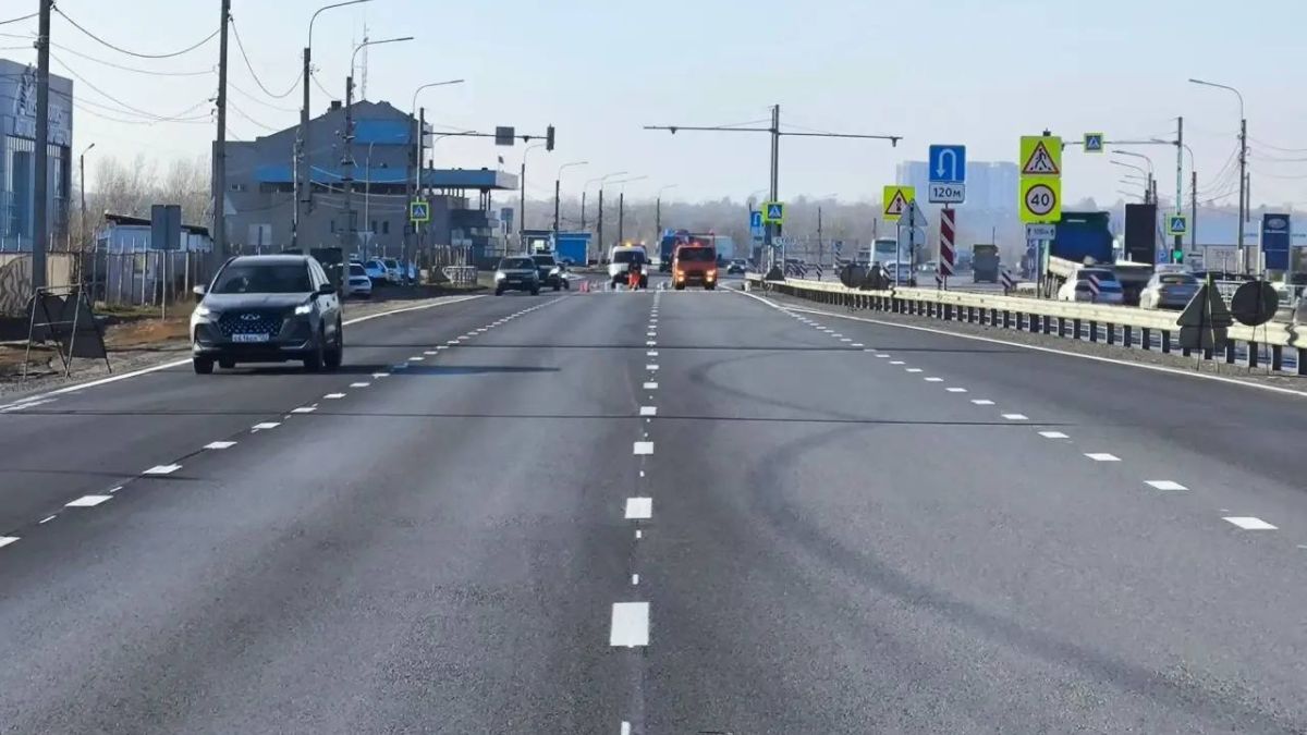 Мост через Обь в Барнауле. Правобережный тракт 