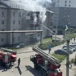 В Горно-Алтайске случился пожар в многоквартирном жилом доме