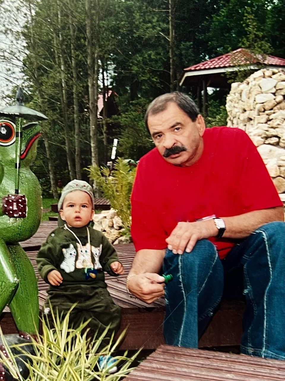 Денис Клявер с отцом Ильей Олейниковым