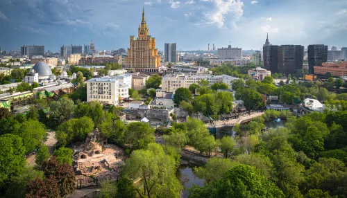 Московский зоопарк с высоты: фотограф показал зеленый остров животных среди города