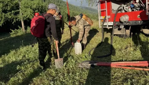 В Улаганском районе Республики Алтай действуют два лесных пожара