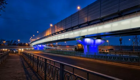 Стало известно, как будет выглядеть подсветка новой развязки в Барнауле. Рендеры