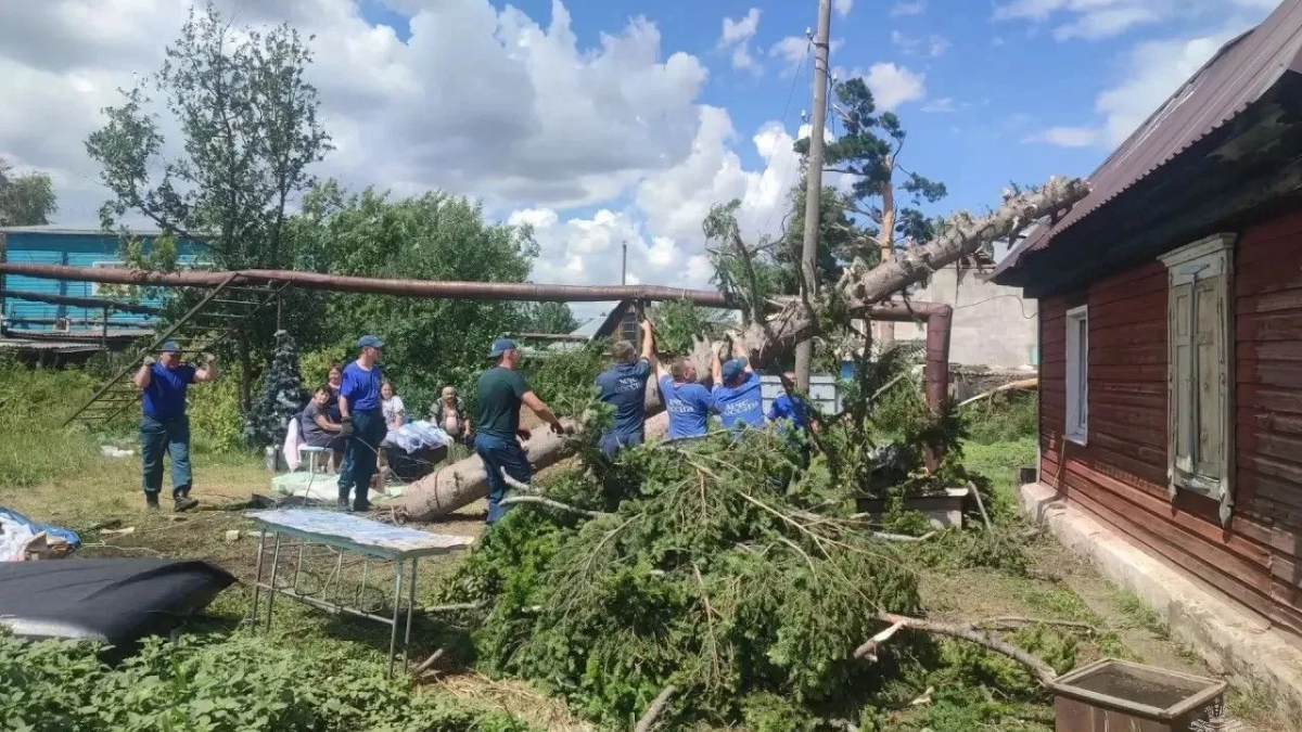 Последствия непогоды в Краснощековском районе