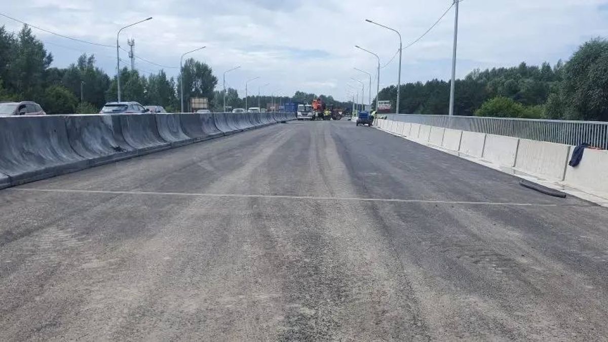 Ремонт моста через Лосиху
