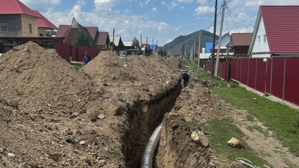Строительство водопровода в Усть-Кане