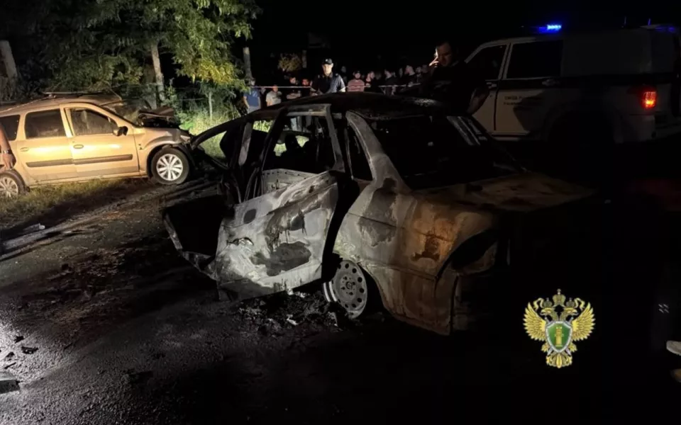 Ребенок и двое взрослых погибли в огненном ДТП в Дагестане. Фото