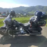 Байкер на Harley-Davidson и его пассажирка попали в больницу после ДТП в Горном Алтае