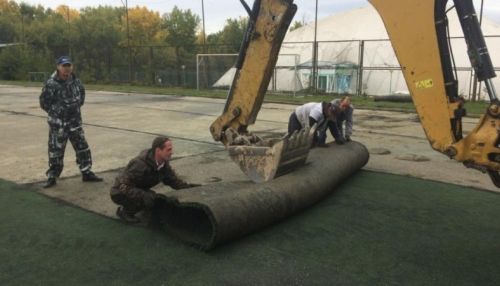 Тренировочную базу Динамо начали ремонтировать в Барнауле