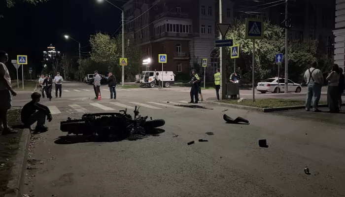 Смертельное ДТП с мотоциклистом произошло в Барнауле. Фото