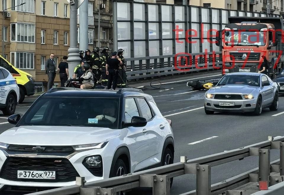 Авария произошла на Третьем Транспортном кольце