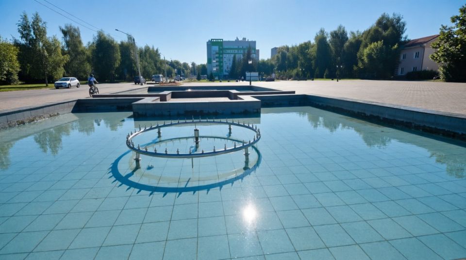 Чистка городских фонтанов