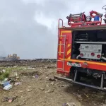 На полигоне ТБО в Республике Алтай действует крупный пожар