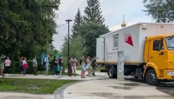 Мобильный флюорограф снова приедет в барнаульский парк Изумрудный