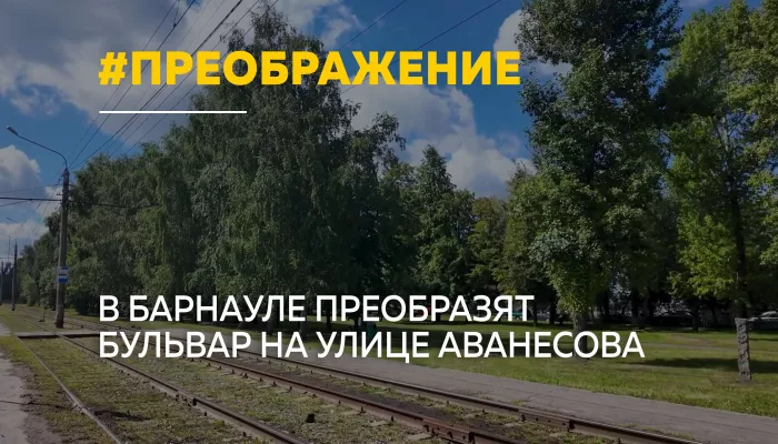 Бульвар Аванесова в Барнауле ждет масштабное обновление