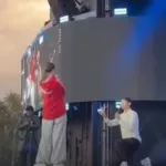 Парень сделал предложение невесте во время выступления IOWA в Павловске. Видео