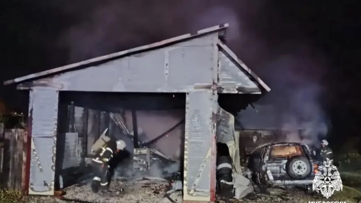 Пожар в селе Онгудай