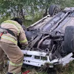 В Республике Алтай машина слетела с дороги и перевернулась: есть пострадавший