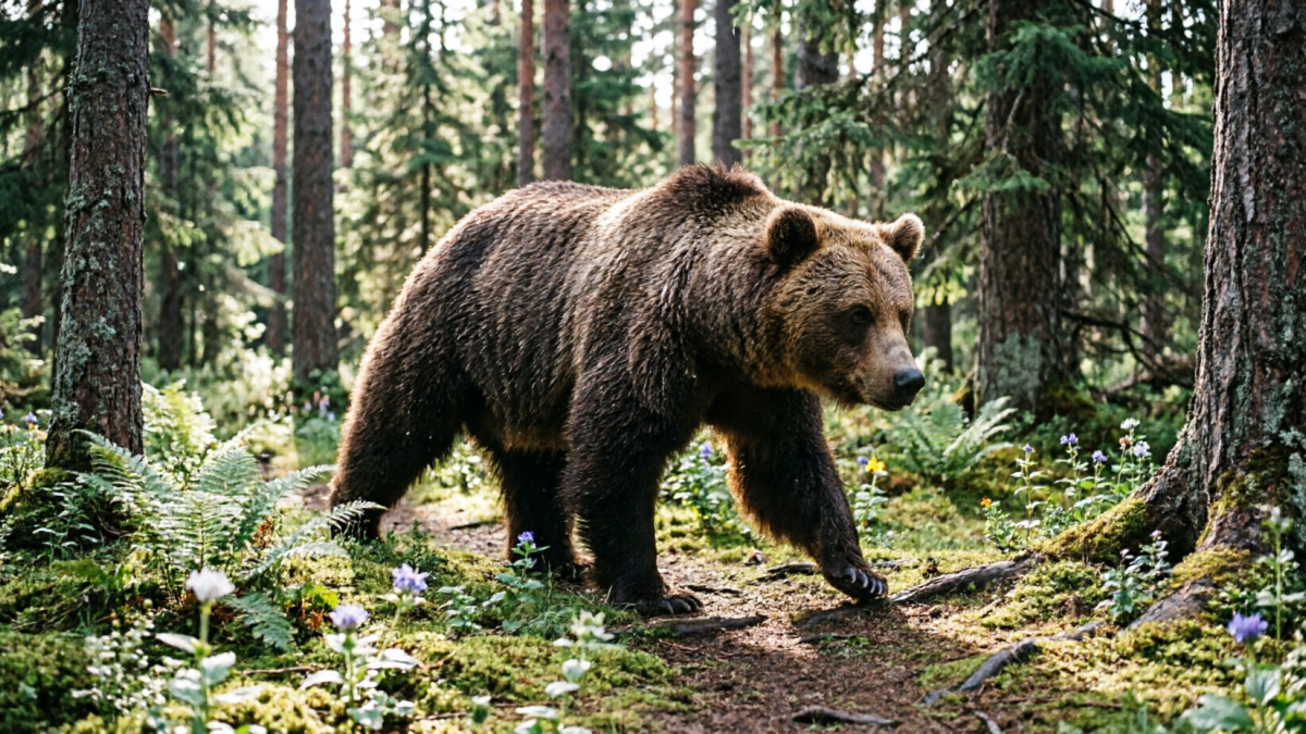 Медведь в тайге