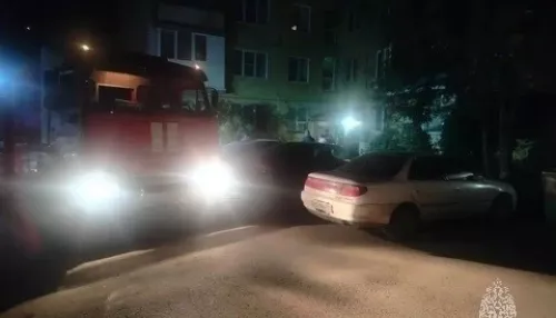 Пожар произошел на первом этаже девятиэтажки в Барнауле