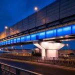 В Барнауле начали монтаж подсветки на новой развязке Змеиногорского тракта