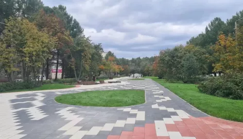 В барнаульском поселке Южном продолжают благоустраивать аллею имени А.И. Чепурко