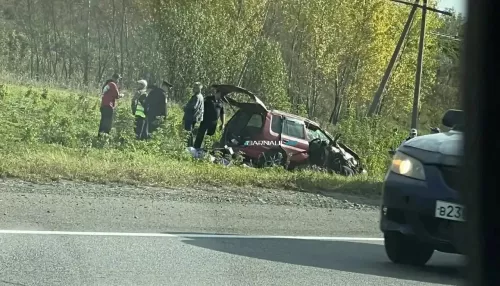 Мужчина погиб, пожилая женщина пострадала в жестком ДТП под Барнаулом