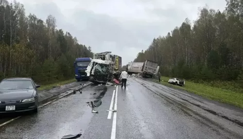 Два водителя фур погибли в жестком ДТП на сибирской трассе. Фото