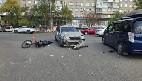 Жесткое ДТП с 16-летним мотоциклистом произошло в Горно-Алтайске