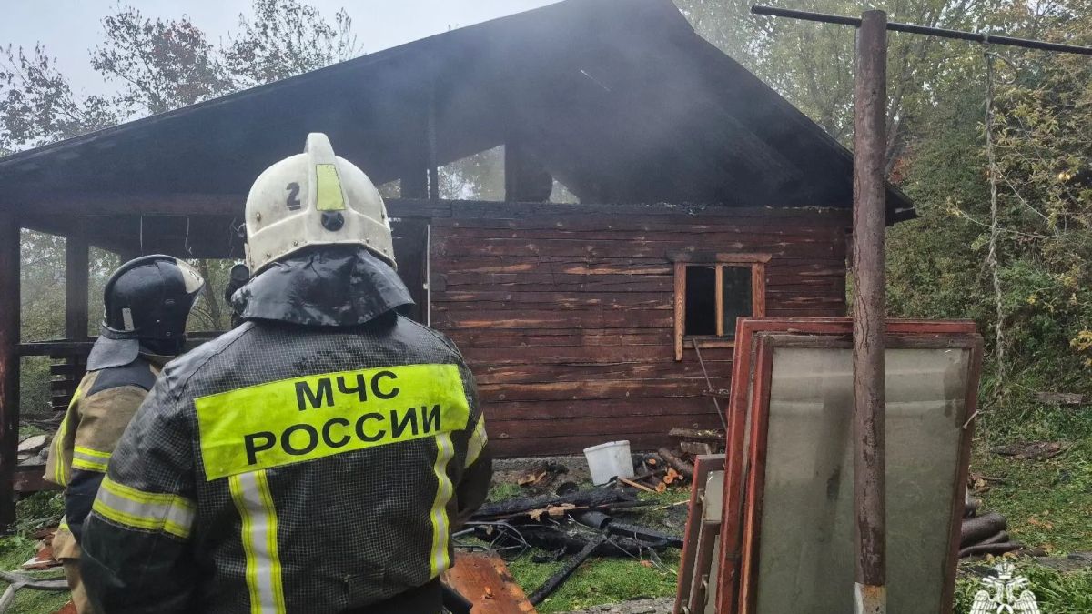 Пожар в бане в Горно-Алтайске