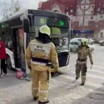 Пострадали два человека: ДТП с автобусом произошло в центре Барнаула