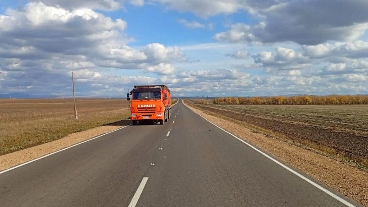 Ремонт дорог. Алтайский край