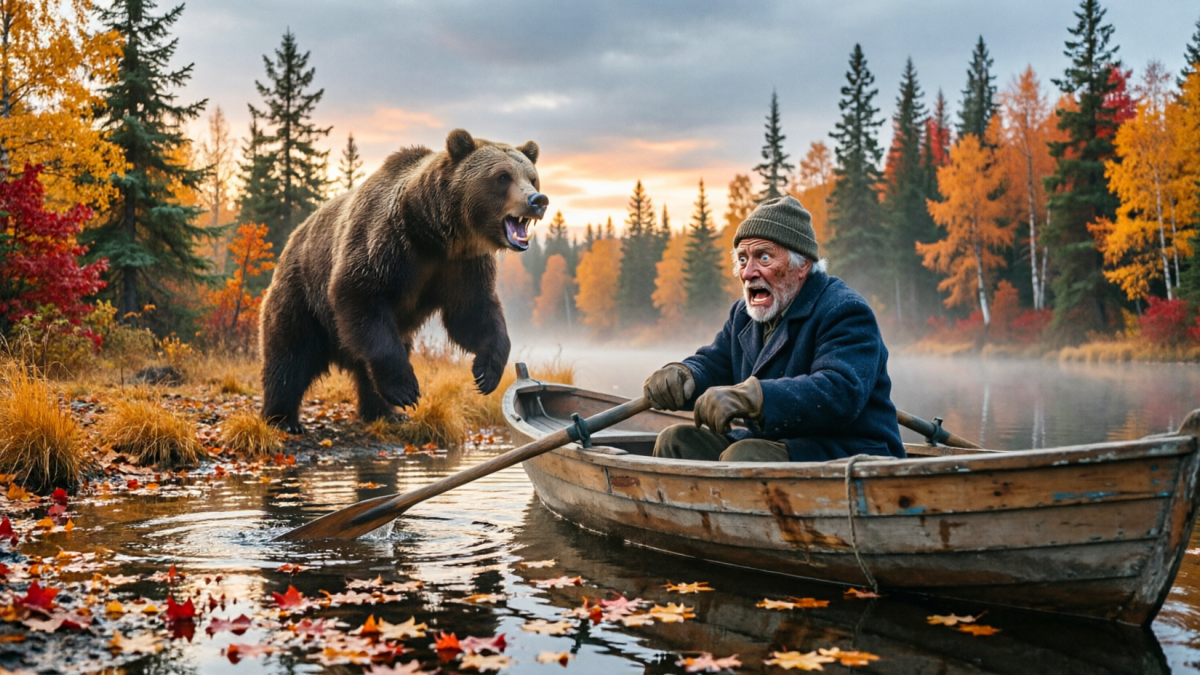 Рыбак и медведь