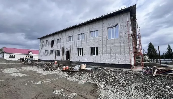 Детский сад в селе Каракокша Республики Алтай строят с опережением графика