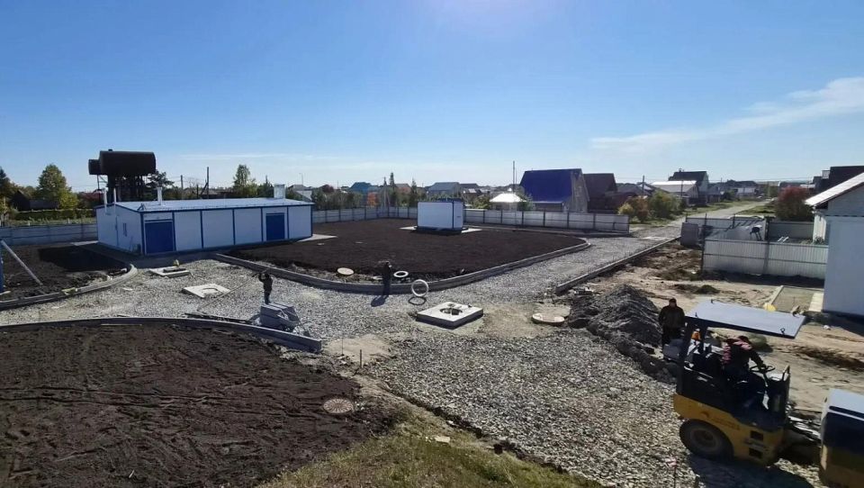 В Сибирской Долине благоустраивают территории нового артезианского водозабора