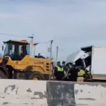 Жесткое ДТП с участием грузовика произошло на трассе рядом с Новоалтайском. Видео